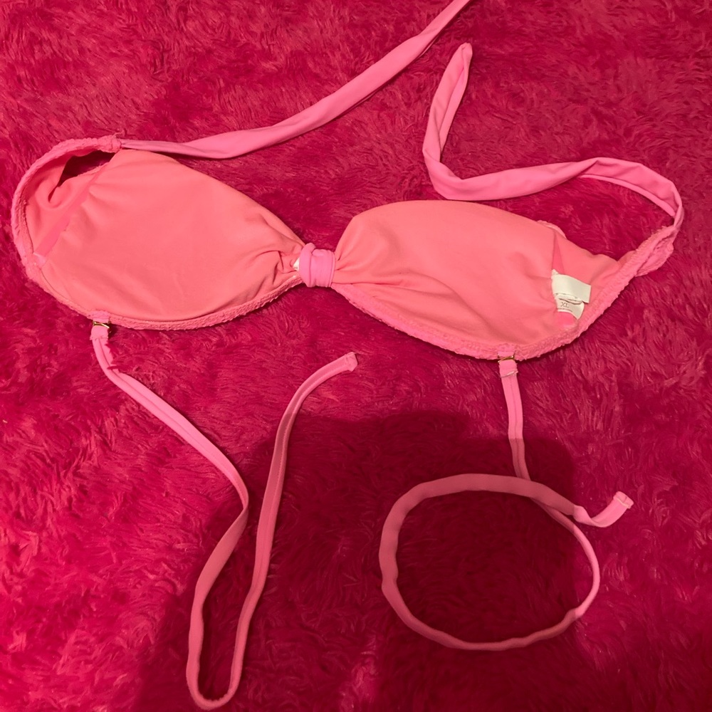 SO Brand Size XL Bikini Top Neon Pink - Picture 2 of 4